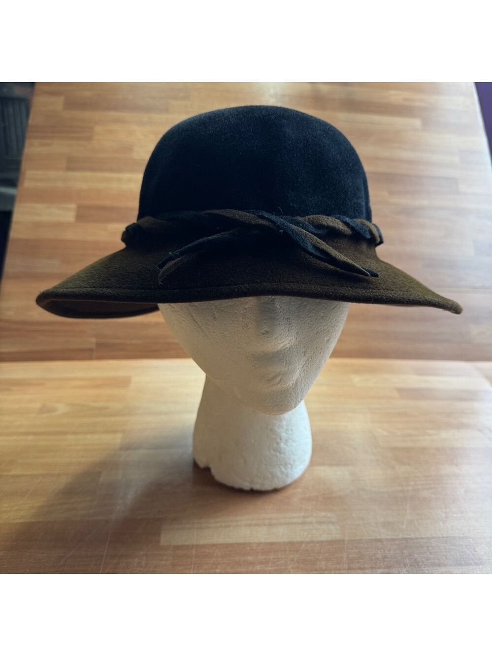 Shapeaux vintage brown and black womens hat
